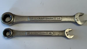Llave de trinquete combinada Craftsman 3/8” y 1/2” SAE 12 puntos EE. UU.-VA - Imagen 1 de 10