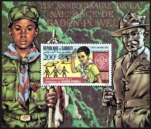 Djibouti 1982 MNH MS, Scouting Scout, Baden Powel, Chess, Sc# 534 - Picture 1 of 1