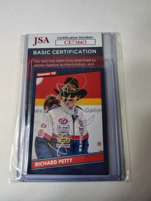 2019 Donruss Richard Petty Hand Signed Auto Autograph JSA Certified - Image 1 of 4