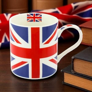 Fine China Union Jack Flag UK  British Medium Gift Boxed Tea Coffee Mug - Picture 1 of 11