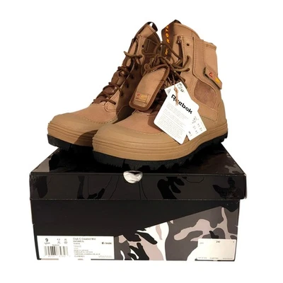 Nuevo en caja Reebok Rothco x Club C Taco Medio Caqui/Zapatilla-Bota Para Mujer Talla 9 Foto 1 de 4