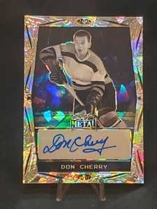 2024 Leaf Metal Legends DON CHERRY Silver Auto /10 Boston Bruins BA-DC1 - Picture 1 of 2