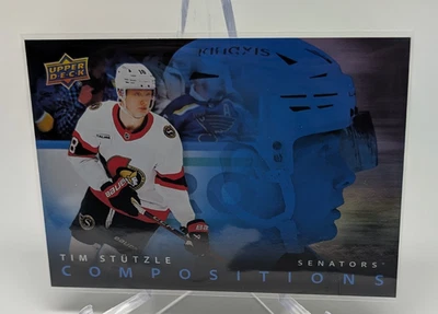 2025-26 Upper Deck Series 1 #CMP-21 Tim Stutzle Compositions Ottawa Senators - Image 1 of 2