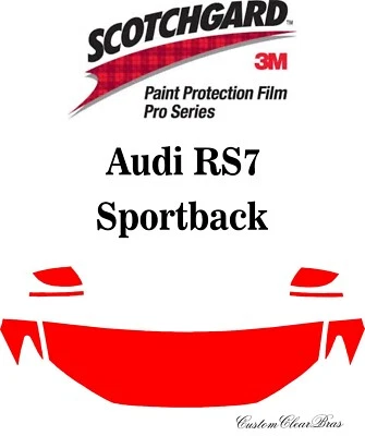 3M Scotchgard Paint Protection Film Pro Series 2021 2022 Audi RS7 Sportback - Image 1 of 3