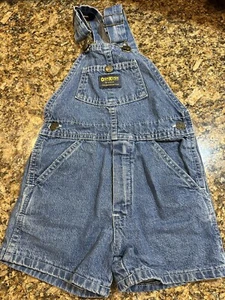 Osh Kosh B’gosh vestbank overalls Youth Boys Girls Denim Size 4 - Picture 1 of 23