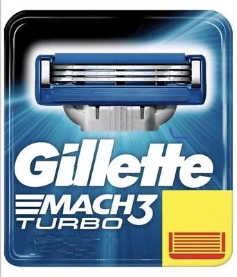 8 Gillette MACH3 Turbo Rasierklingen, 2x4er Pack Original Klingen im Blister TKH - Bild 1 von 2