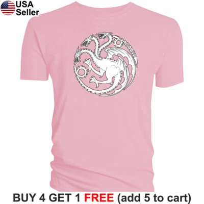Camiseta Juego de Tronos Targaryen Casa Fuego y Sangre Madre Dragones GoT Dragón Foto 1 de 4