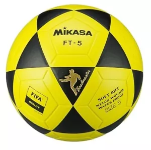 Mikasa FT5 Goal Master FIFA Fußball Ball, Footvolleyball Größe 5 schwarz gelb - Bild 1 von 3