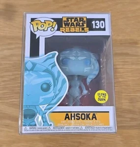 Star Wars Funko Pop Vinyl Figure Ahsoka (Glow) #130 - Rebels + Pop Protector - Picture 1 of 6
