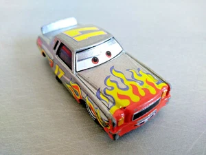 Disney Cars Darell Waltrip #17 Gris Metal 1/55 TBE Altavoz Llamas Pixar Original - Imagen 1 de 8