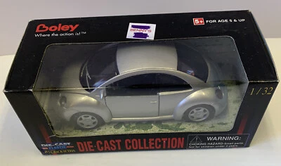 Unused Boley 1:32 Die Cast Collection VW Beetle Pull Back Silver Made in 1999 U - Image 1 of 4