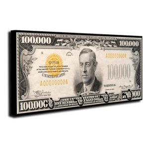 Vintage 1934 Era $100,000 Thousand Dollar Bill Design Dog Leash and Key Hanger - Picture 1 of 8