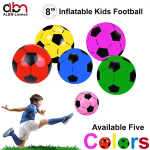 8" Inflatable Football Sports Training Soccer Beach Ball Children Kids Toy - Picture 1 of 34