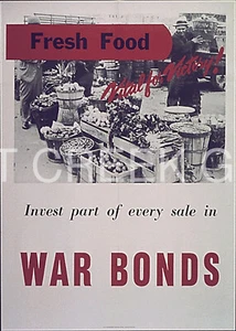WWII Poster, "Invest part of every sale in War Bonds" Print on 11x14" 22458 - Picture 1 of 1
