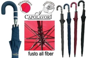 Ombrello da Pioggia Golf Automatico Grande Manico Ricurvo Vari Colori - Foto 1 di 1