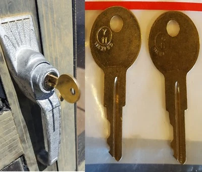 01-100 key 2 NEW KEYS FOR Wright Products SCREEN DOOR CUT TO YOUR CODE 01-100