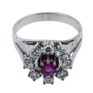 Brillant Rubin Ring 585 Gold 14 KT Weißgold Wert 1990,- - Bild 1 von 9