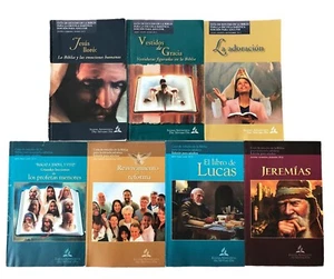 7 Hispanic Adult Sabbath School Bible Study Guides SDA 2011 2013 2015 - Picture 1 of 16