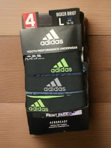 (1) Pack Underwear Boys Adidas Youth Performance Underwear L 14-16 Print Pack - Picture 1 of 3