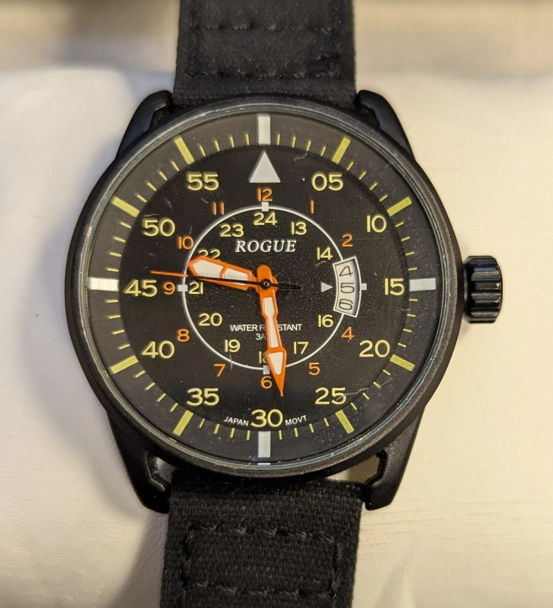 ROGUE WARRIOR WATCH ROGUE1 GMT BLACK Rogue Wristwatches for sale