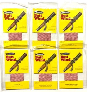 6 PAQUETES Gudebrod Butt Wind 3/32" Ancho Rojo Blanco Giro 3 Yardas Para Varillas Personalizadas - Imagen 1 de 13