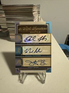 2012 UD SP Signature Series Triple Autograph #SEA-14 Franklin Saunders Smoak - Picture 1 of 2