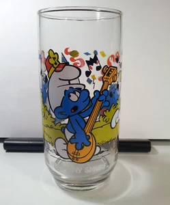 Vaso Harmony Pitufo Vintage Coleccionable 1983 Peyo Hardee’s Promo - Imagen 1 de 5