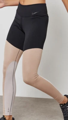 Nike Womens Tights M Black Power Pocket Lux Mid Rise Training Gym 892242-013 - Image 1 of 4