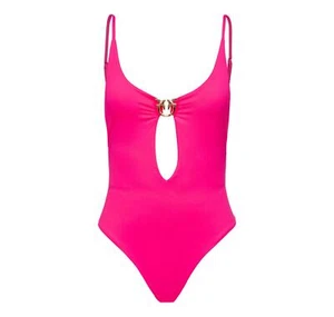 PINKO Costume Donna Intero con anello Love Birds Arlesienne Colore Fucsia - Picture 1 of 3