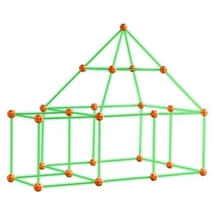 Tent Fort Building Kit for Kids Glow In The Dark STEM Construction Toy 85P - Picture 1 of 7