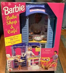 MATTEL BARBIE BAKE SHOP & CAFE 1998 BRANDNEU VERSIEGELT ERSTE AUSGABE #67316