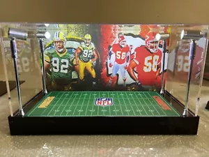 Reggie White & Derrick Thomas Premium PSA 2 Karten Vitrine mit LED Leuchten - Bild 1 von 3