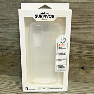 Griffin Survivor Clear Phone Case Samsung Galaxy S20 Ultra Slim Drop Protection - Imagen 1 de 8
