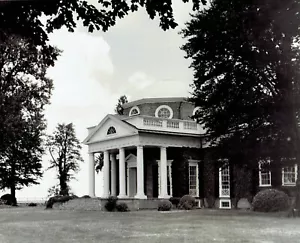 1936 Vintage Photo plantage home Monticello of US President Thomas Jefferson - Bild 1 von 2