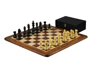 20 Inch Sheesham Chess Set Sheesham Flat Board German Staunton Chess Pieces  - Picture 1 of 12