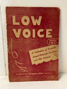 Low Voice Number Two 2 Gospel God Lyric Sheet Piano Music Book Baritone & Alto - Picture 1 of 10
