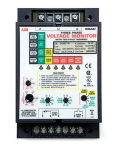 New / Open Box ~ ABB SSAC WVM911AL 3-Phase Voltage Monitor - Picture 1 of 4