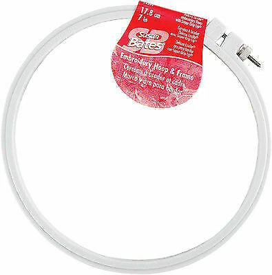 Susan Bates Plastic Deluxe Super Grip Embroidery Hoop 7-inch 071981