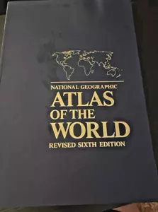 EUC National Geographic Atlas of The World Revised Sixth Edition 1992 Soft Cover - Picture 1 of 8