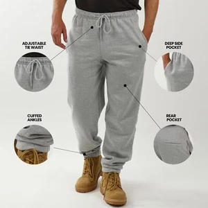 Mens Tracksuit Jogging Bottoms Trousers - CASUAL FLEECE JOGGERS - Picture 1 of 14