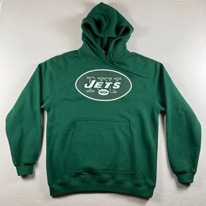 Sudadera con Capucha New York Jets Para Hombre Mediana Verde Logo Pullover Sudadera NFL Reebok - Imagen 1 de 8