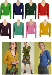 King Louie Jacket Cardi Cocoon Red Pink Purple Green Yellow Green 00138 - Picture 1 of 10