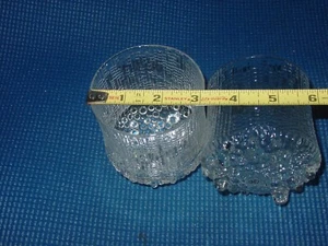 IITTALA ULTIMA THULE 2 ROCK GLASSES TAPIO WIRKKALA ART MID CENTURYMODERN GLASS - Picture 1 of 6