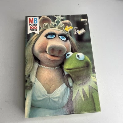 Miss Piggy & Kermit Jigsaw Puzzle  100 pieces The Muppet Movie 1979 SEALED - Image 1 of 4