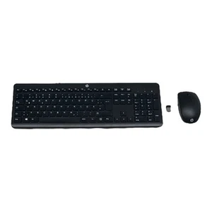 HP 230 Wireless Maus + Tastatur mit USB Dongle deutsch QWERTZ schwarz - Bild 1 von 1