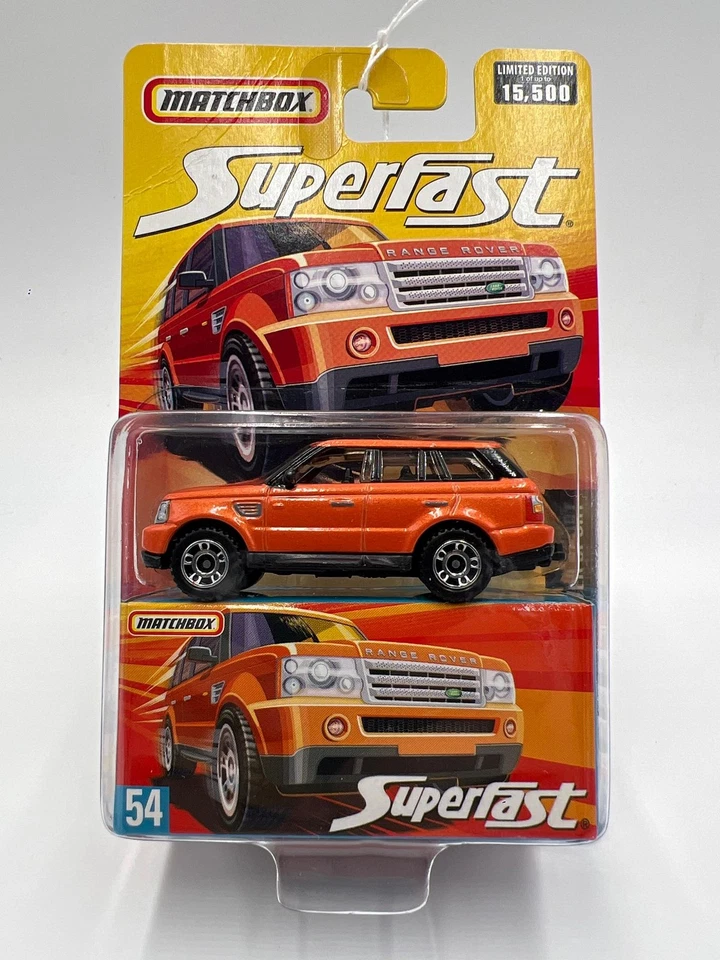 Matchbox Superfast #54 Range Rover Sport Orange Card Not Perfect - Image 1 of 4