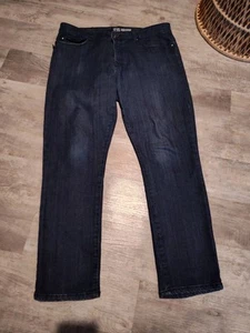 Social Collision Indie Fit Men's Blue Jeans Straight Stretch 36X30 Button Fly - Picture 1 of 19