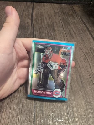 2002-03 TOPPS CHROME PATRICK ROY REPRINTS #4 PATRICK ROY Canadiens (89 Topps) - Image 1 of 2