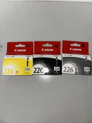 Canon CLI-226 Black,grey,yellow Lot of 3!) New Sealed for PIXMA - 9 ml each - Image 1 of 4