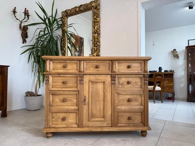 Massivholzkommode Ladenkommode Bauernmöbel Bauernmöbel Bauernschrank G2110 - Bild 1 von 4